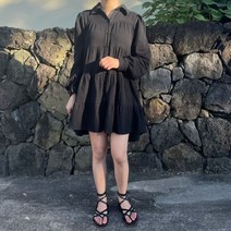 플럼마켓 / 캉캉 카라 미니 원피스 봄원피스 미니원피스