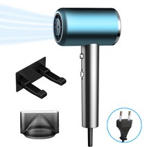 Holotap 음이온 헤어드라이어 저복사 저소음 헤어드라이기 세트 1200~1500W, 파란색