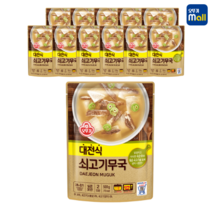 오뚜기 대전식 쇠고기무국 500g 12개