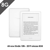 이북리더기 전자책 완전히 새로워진 Kindle 블랙 2019 버전 내장형 전면 조명 와이파이 8GB e북 전자잉크, 02 8GB White, 01 만 전자 책 리더