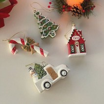 [천삼백케이] [바이제이] 빈티지 토이 오너먼트 크리스마스 트리 인테리어 장식 소품, 트리나무