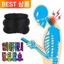 바른 자세를 위한 목 고정 밴드 습관 고치기 거북목 에어메쉬, 프리미엄 목 고정 밴드