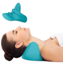 목 어깨 들것 릴랙서 경부 척추 교정 지압 요법 견인 치 베개 통증 완화 경부 척추 정렬 선물, 01 A