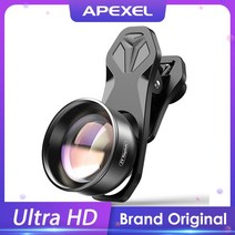 스마트폰광각렌즈 휴대폰 여친렌즈 망원 apexel hd 2x 망원 인물 사진 렌즈 전문 휴대 전화 카메라 망원 렌즈 for iphone samsung android, 없음