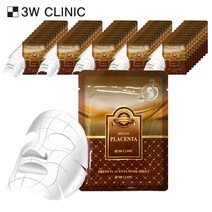 3W CLINIC 후레쉬 태반 마스크 시트 50매