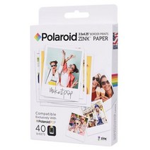 Zink Polaroid 3.5 x 4.25인치 프리미엄 Zink Border 인쇄 사진 용지(40시트) 폴라로이드 POP Instant Ca