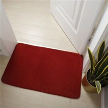 ZZJJC 욕실문매트기세척기 미끄럼방지주방매트침실거실문매트카펫가정용흡수, 붉은색, 60*90+50*80센티[그룹]합장]