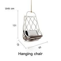 럭셔리 걸이형 의자 스윙 체어 실내 침실 요람 의자, 너비 0.76m