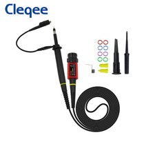 Cleqee P4100 고전압 오실로스코프 프로브 100:1 2KV 100MHz 100X 오실로스코프 조정 가능한 감쇠를위한 안, 한개옵션0