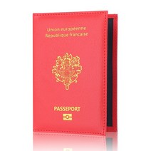 여권 케이스 커버 RFID 유럽 연합 프랑스 여권 홀더 커버 보호 슬리브 은행 카드 문서 가방 선물 남성