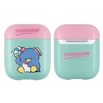 산리오 캐릭터 에어팟 2 3D 곡면전사 하드 무선충전 케이스, 턱시도샘, 1개