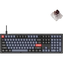 Keychron V6 유선 사용자 지정 기계식 키보드 노브 버전 핫 스왑 가능한 K Pro Blue 스위치로 프로그래밍 풀 사이즈 QMKVIA Mac Windows Linux프로스, Hot-swap Keychron K Pro Brown