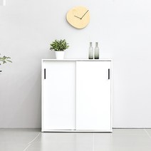 체스 800 슬라이딩 다용도 거실 수납장 기본형, 화이트(CCED01W0C)