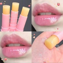 [립밤] LUCKYFINE 피치 내추럴 립밤 모이스처라이징 젤리 영양 립스틱 논스틱 오래 지속되는 립케어 화장품, 한개옵션1, 01 01