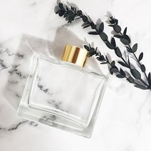 디퓨저유리용기 - 심플 사각 캡라인 110ml [D-81], 1+1, 실버무광