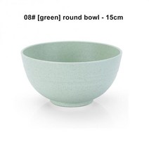 15/12cm 아기 먹이 그릇 먹이 음식 Wheats 짚 손잡이 그릇 숟가락 훈련 식기 아이 먹이 아기 식기 액세서리, 체코_A08