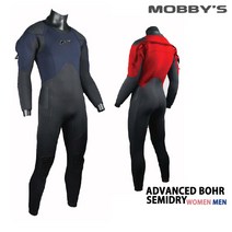모비스 잠수복 세미드라이슈트 어드밴스 보어 5mm(남성 여성용), 블랙_남-S