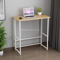 서서쓰는 스탠딩 책상 서서일하는 높이조절 스탠드 노트북 컴퓨터 모니터 키다리 받침대 HS15, 80 x 40 x H75cm 우드+화이트