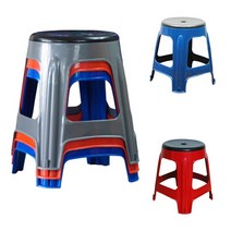 [예스딜] 편의점 간이 야외 플라스틱 의자 파라솔 행사용 4개 *WSjdsi7891, 빨강-4개