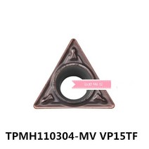 10 pcs TPMH110304-MV vp15tf/TPMH110308-MV vp15tf 선삭 공구 고정 용 초경 인서트, 01 08
