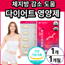 [ 체지방 집중공략 ] 중년 다이어트 가르시니아 캄보지아 추출물 비타민 식약처 식약청 인증 인정 탄수화물 지방 흡수 억제 체지방 감소 도움 가르니시아 40대 50대 사은품 증정, 1개, 60정