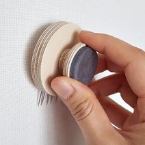 웁스디자인 온니 우드핀, 1개, 동그라미-오렌지