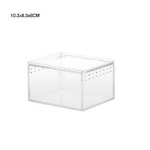 포맥스사육장 유도리 크레 3자 렉 렉사 파충류 번식 상자 투명 아크릴 먹이 다목적 테라리움 곤충 독거미, 03 10.3x8.3x6CM
