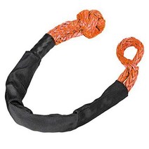 ATV트레일러 카트 트레일러 자동차 소프트 걸쇠 로프 견인 오프로드 윈치 풀리 케이블 후크 복구 ATV UTV 1/2 인치 X 22 2 개, [01] black  orange, 2개