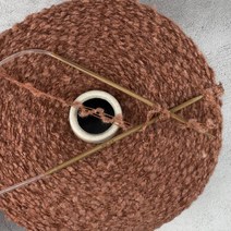 수입 실크 모헤어 팬시얀 (브릭) 900g 콘사 니트컨테이너 [3072], 950g