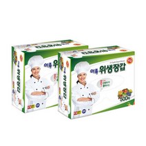 이쿡 일회용 위생장갑 500매 국내생산 대용량 항균장갑, 이쿡 일회용 위생장갑 500매 국