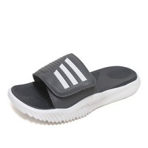 [아디다스] 알파바운스 2.0 슬리퍼 딥그레이 남자 여자 벨크로 신발 GZ9503