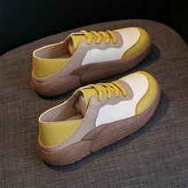 Prosekor 겨울 통굽 부츠 여성 폭신한키높이스니커즈