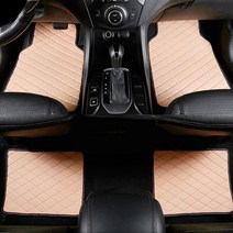 Dodge Avenger 캐러밴 충전기 챌린저 다트 Durango viper 자동 바닥 라이너 자동차 부품 커버를위한 4pcs 범용 자동차 바닥 매트, 보여진 바와 같이, 베이지
