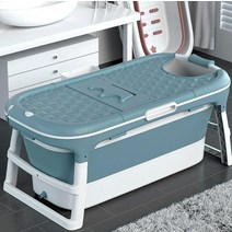 laterior 간편한 이동식 욕조, 접이식욕조 대형ㅡ블루