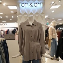 온앤온 NC11 린넨 셔츠형 벨트재킷 JW0AJ566 KA