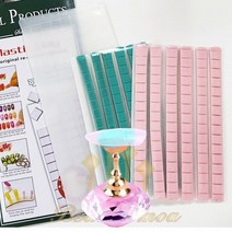 네일껌 대용량 팁진열용 아트팁용 팁스탠드용 핑크껌 그린껌 투명껌, [투명/대량]1세트(포장랜덤)