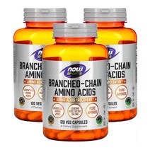 나우스포츠 NOW Sports Branched-Chain Amino Acid 분지쇄 아미노산 120캡슐, 3팩