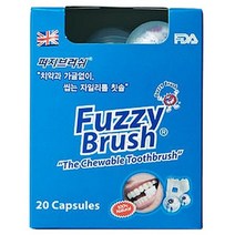 퍼지브러쉬 1회용 씹는 칫솔, 20개입, 7개