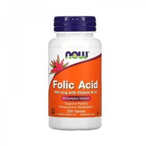 NOW Foods 엽산 800mcg 탭 2팩 활성