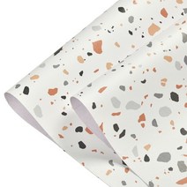 써모사이딩 거실아트월 템버보드 폼패널 terrazzo pvc 방수 self for 비닐, 오렌지 테라스, 60x500cm