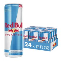 레드불 무설탕 에너지 드링크 음료 Red Bull Sugar Free Energy Drink 355ml 24개입 1팩, 24개