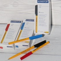 0.25mm 옐로우볼펜..스테들러 Stick 430 F 1다스 F-2 레드, 색상