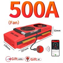 대용량 보조배터리 파워뱅크 스마트 BMS 4s Lifepo4 블루투스 Lipo 4S ~ 24S 80A 250A USB UART 태양광 시스템 저장 배터리, 119.Li-ion 13S 48V BT - 500A-F