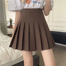 CIUUC 주름 치마 주름 치마 여성 봄과 가을 패션 한국 기질 높은 허리 슬림 신선한 조커 단색
