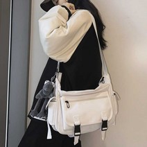 크로스백 남자 헬스 운동 메신저백 실용적인 가방 남여공용 워크샵여행 무지블랙 남자