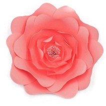 자이언트 장미 꽃 종이 큰 대형 꽃 만들기 아트월 diy 파티존 벽 장식 웨딩 배경 어린이집 현관 꾸미기, 분홍색