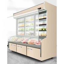 야채 과일 냉장고 쇼케이스 오픈 진열대 업소용 셀프, 1.2m 3온도 3실 플래그십 적층모델