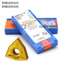 CNC 선반 공구 절단 10PCS WNMG080408 PC9030 KORLOY S32T-DWLNR08/DWLNR08, 03 WNMG080404 HM NC3020