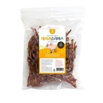 웁스 슬라이스 슬림컷 강아지 수제 간식 500g, 돼지귀, 1개