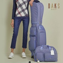 닥스골프 [LUXURY GOLF] 블루 로고 포인트 프리미엄 무빙 캐디백 DNGF1E111B1, LIGHT BLUE/XXX